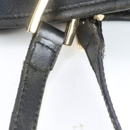 Gucci GG Canvas 002-1098 Leather Tote Bag Shoulder Hand Black Women's RRM Cy4-10