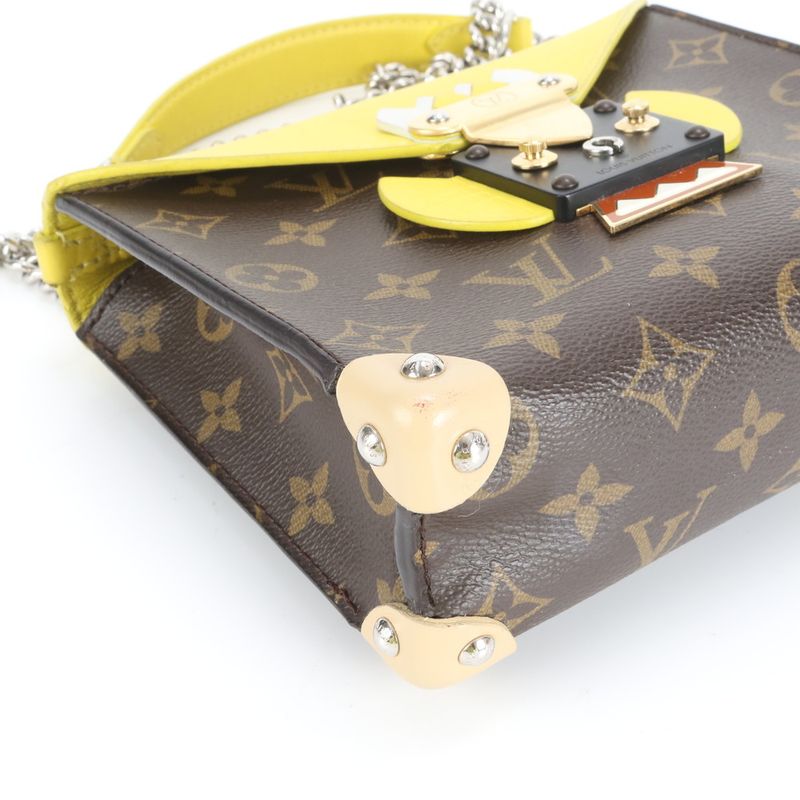 Louis Vuitton Monogram Pochette Masque PM M50127 Leather 2WAY Shoulder Bag