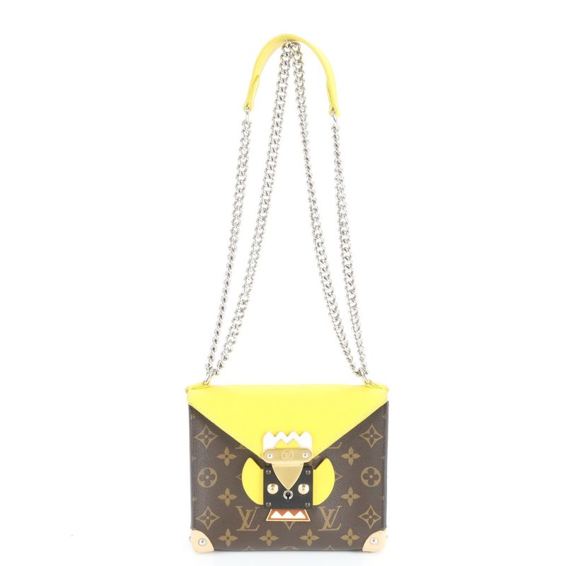 Louis Vuitton Monogram Pochette Masque PM M50127 Leather 2WAY Shoulder Bag