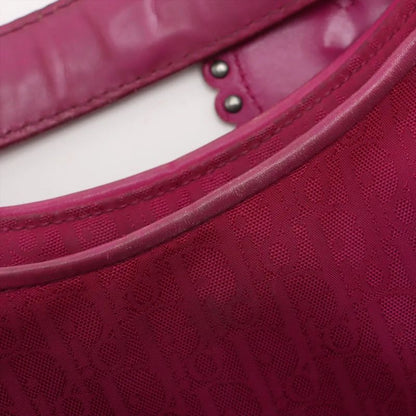 Christian Dior Trotter Leather Canvas Shoulder Bag Shoulder Tote Hand Women's