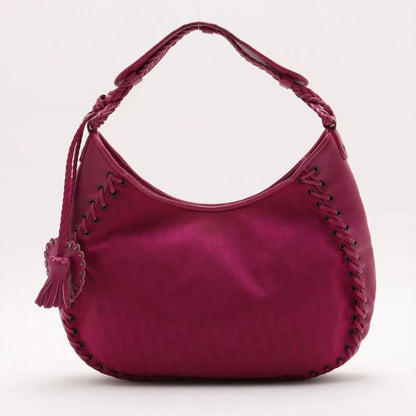 Christian Dior Trotter Leather Canvas Shoulder Bag Shoulder Tote Hand Women's