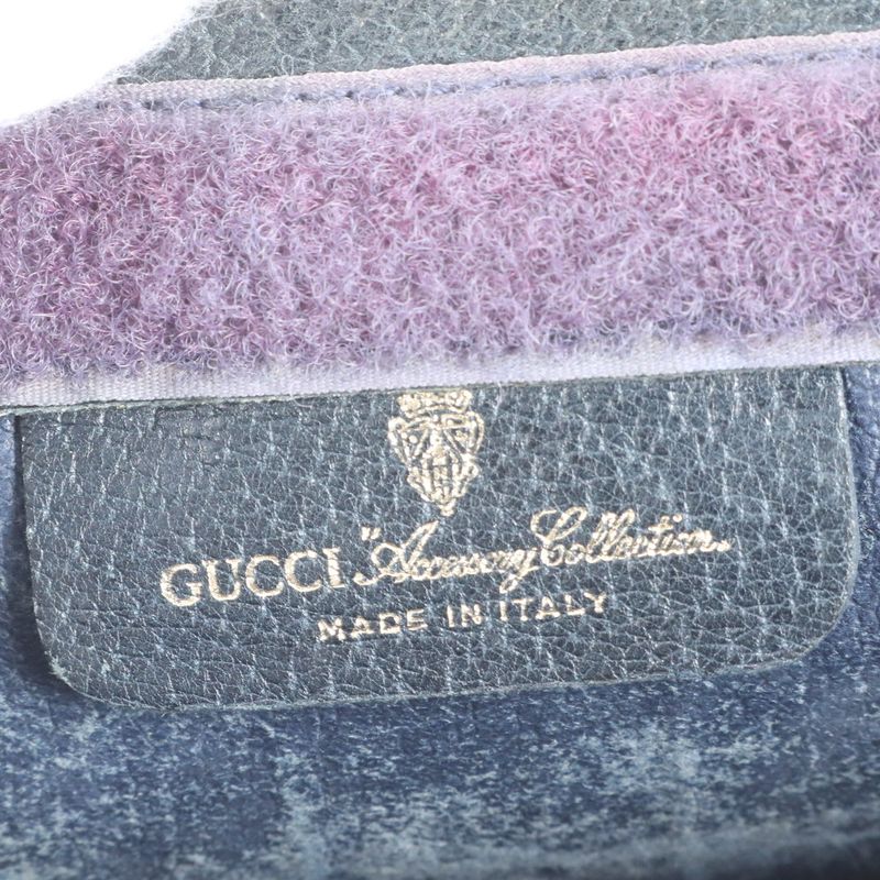 Gucci GG Supreme Sherry Line Leather Second Bag Clutch 84 01 Pouch Commuter