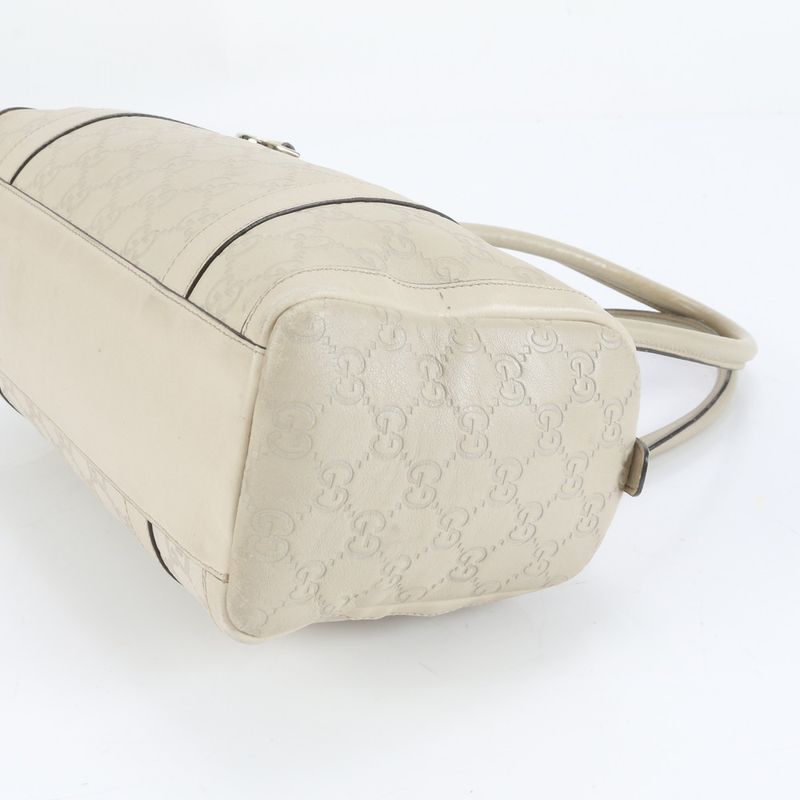 Guccissima Abby Mini Boston Leather Handbag Tote 130942 Gold Hardware Women's