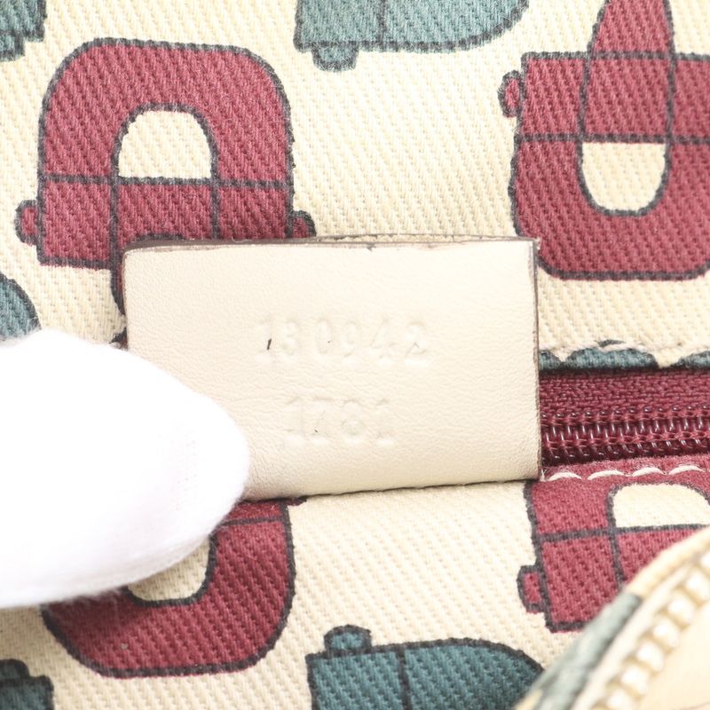 Guccissima Abby Mini Boston Leather Handbag Tote 130942 Gold Hardware Women's