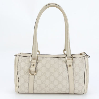 Guccissima Abby Mini Boston Leather Handbag Tote 130942 Gold Hardware Women's