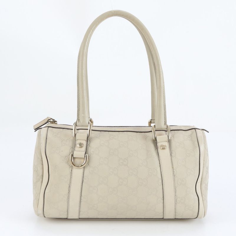 Guccissima Abby Mini Boston Leather Handbag Tote 130942 Gold Hardware Women's