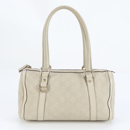 Guccissima Abby Mini Boston Leather Handbag Tote 130942 Gold Hardware Women's