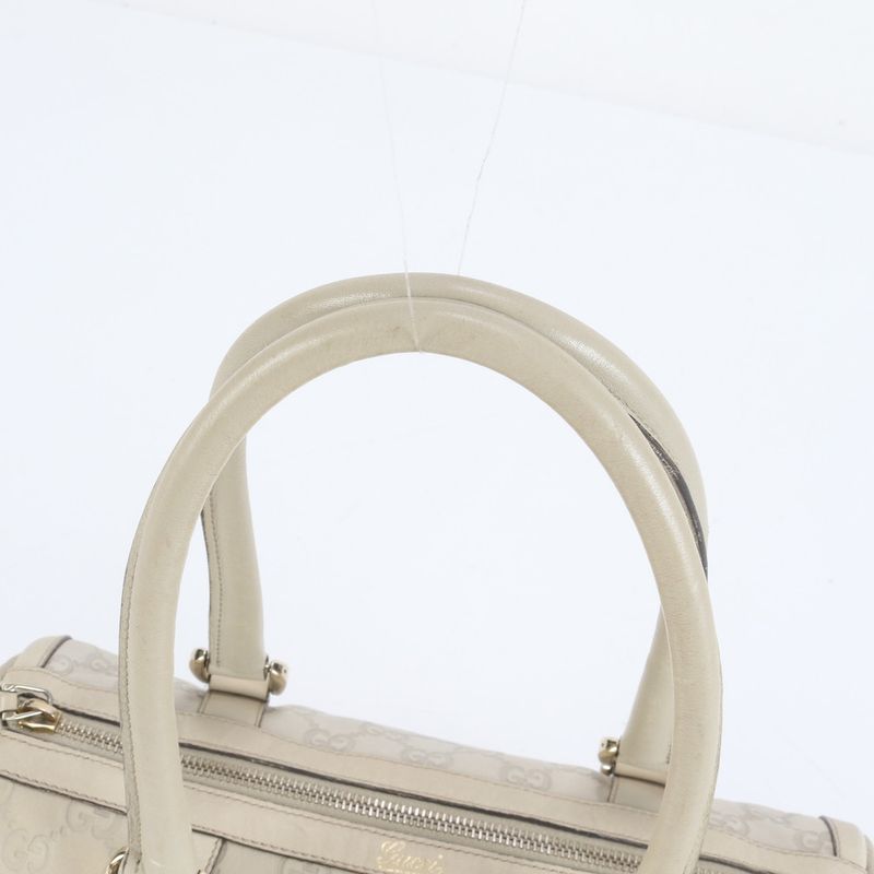 Guccissima Abby Mini Boston Leather Handbag Tote 130942 Gold Hardware Women's