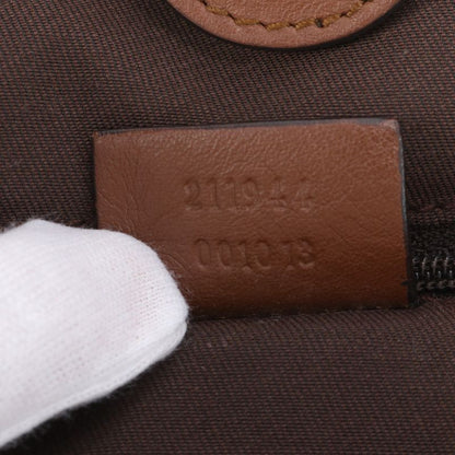 Gucci GG Canvas Sookie Leather Tote Bag Shoulder 011944 Brown Genuine Leather