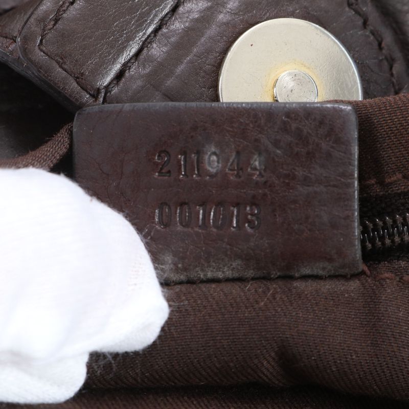 Gucci Sookie Leather Tote Bag Shoulder 211944 Brown Gold Hardware Women's RRE