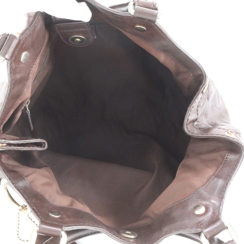 Gucci Sookie Leather Tote Bag Shoulder 211944 Brown Gold Hardware Women's RRE