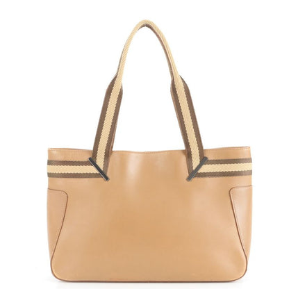 Gucci Sherry Line Leather Tote Bag Shoulder Hand 002-1135 Brown Women RRE Cz41-4