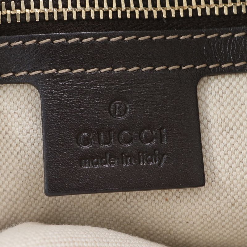 Gucci GG Canvas Lovely Heart Leather Tote Bag Shoulder 257069 Brown Women RRE