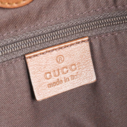 Gucci GG Canvas Sookie Leather Tote Bag Shoulder 211943 Brown A4 Genuine