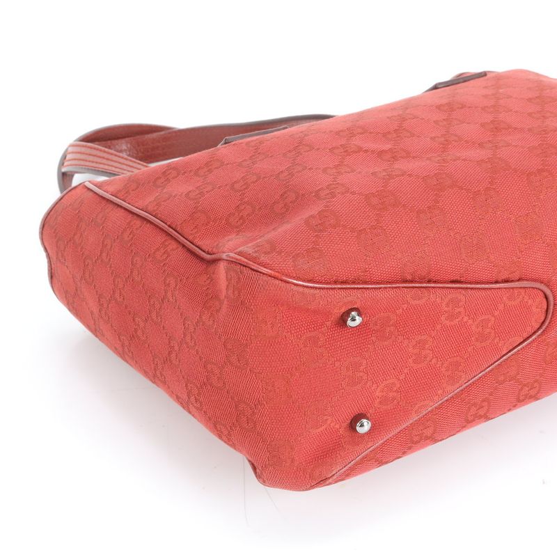 Gucci GG Canvas Leather Tote Bag 113019 Shoulder Hand Women's CCE Cz32-10