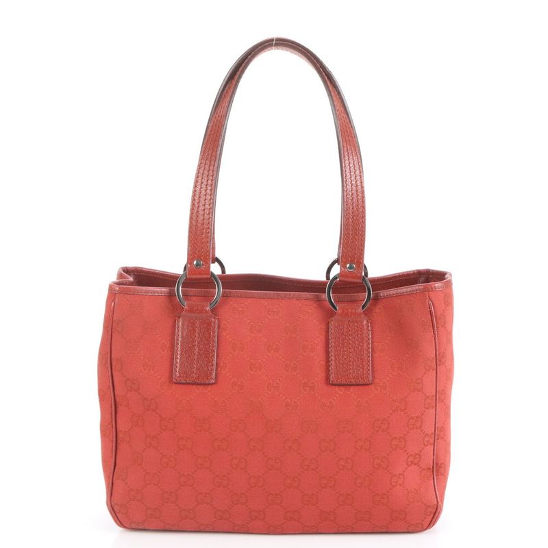 Gucci GG Canvas Leather Tote Bag 113019 Shoulder Hand Women's CCE Cz32-10