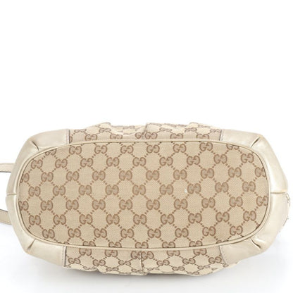 Gucci GG Canvas Sookie 247902 Leather 2WAY Shoulder Bag Crossbody Tote Brown