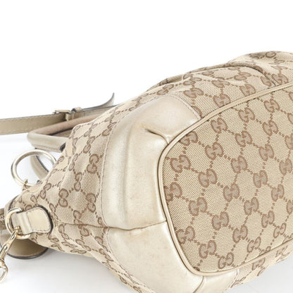 Gucci GG Canvas Sookie 247902 Leather 2WAY Shoulder Bag Crossbody Tote Brown