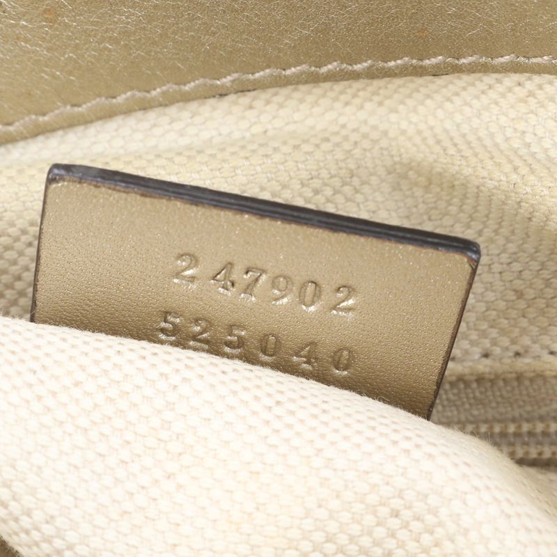 Gucci GG Canvas Sookie 247902 Leather 2WAY Shoulder Bag Crossbody Tote Brown