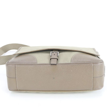 Prada Triangle Logo Leather Shoulder Bag Crossbody Messenger Business Commuter