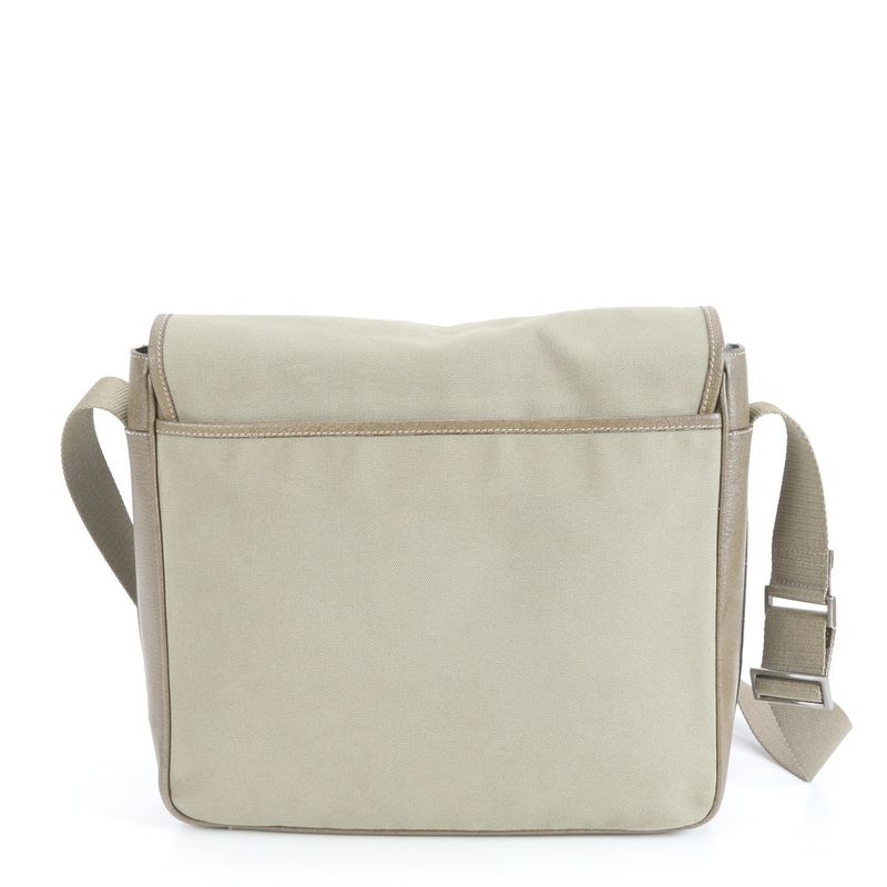 Prada Triangle Logo Leather Shoulder Bag Crossbody Messenger Business Commuter