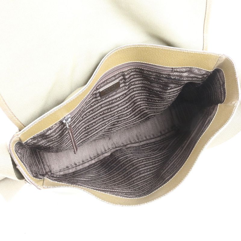 Prada Triangle Logo Leather Shoulder Bag Crossbody Messenger Business Commuter