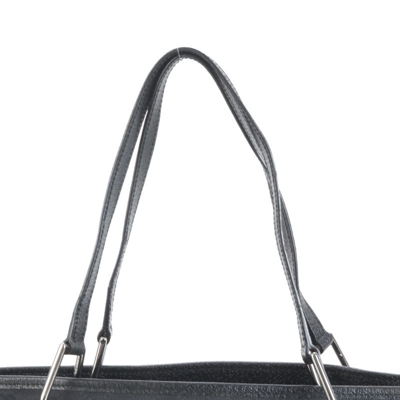 Gucci GG Canvas Eclipse Leather Tote Bag Shoulder 120837 Black Women's RRE