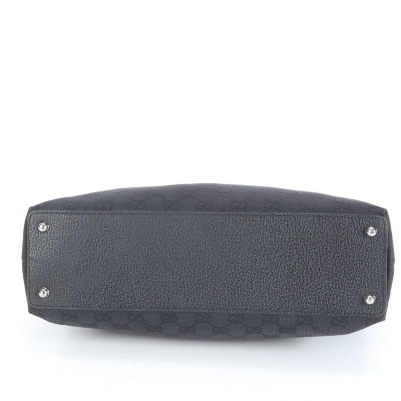 Gucci GG Canvas Eclipse Leather Tote Bag Shoulder 120837 Black Women's RRE