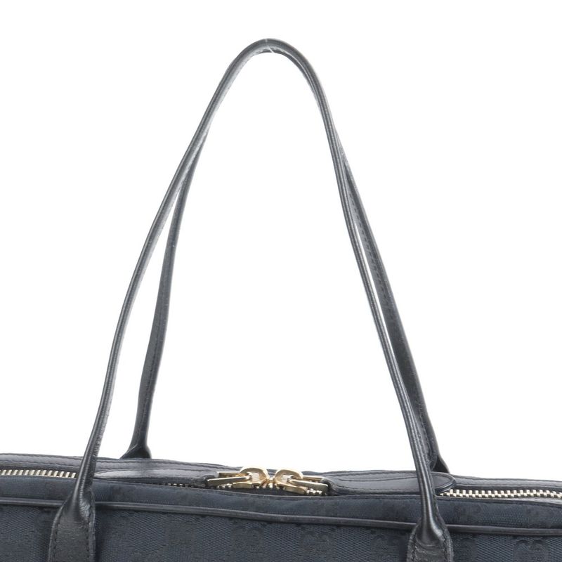 Gucci GG Canvas New Britt Leather Tote Bag Shoulder 169971 Black Women's RRE