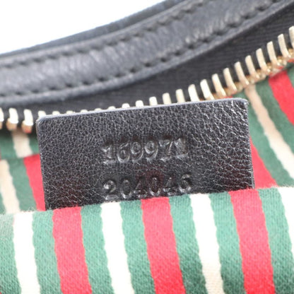 Gucci GG Canvas New Britt Leather Tote Bag Shoulder 169971 Black Women's RRE