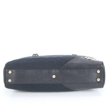 Gucci GG Canvas New Britt Leather Tote Bag Shoulder 169971 Black Women's RRE