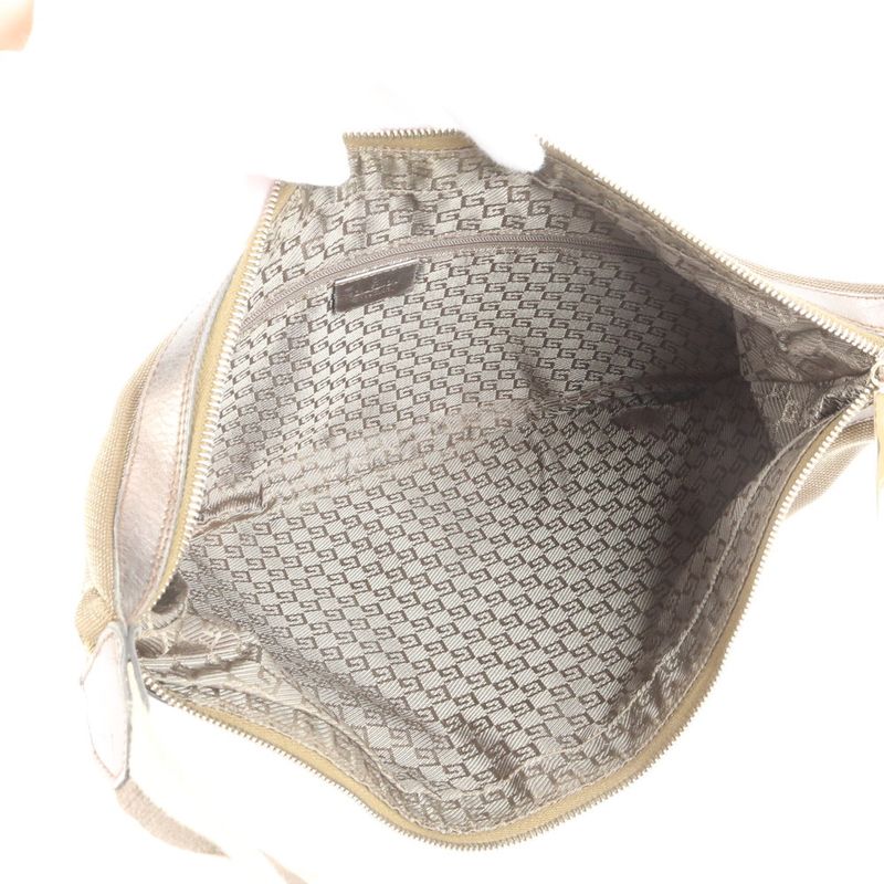 Gucci Leather Shoulder Bag Shoulder One Shoulder Hobo 001 4181 Gold Genuine