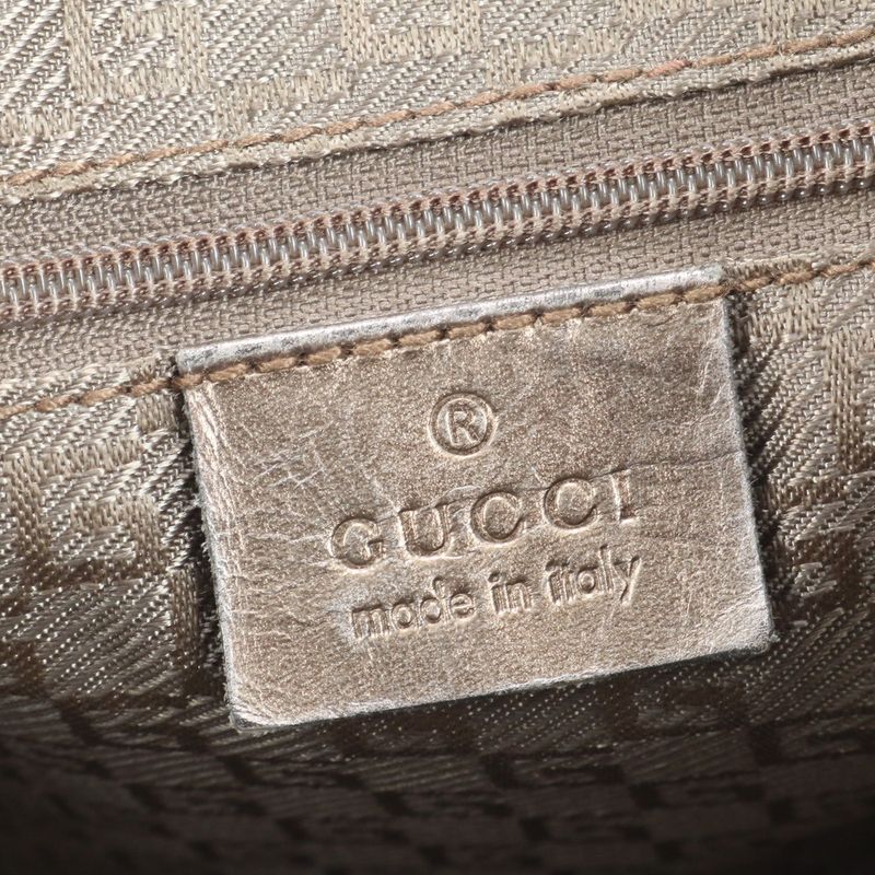 Gucci Leather Shoulder Bag Shoulder One Shoulder Hobo 001 4181 Gold Genuine