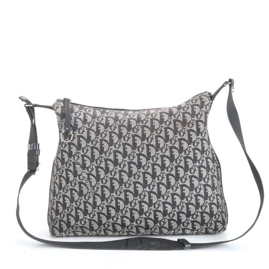 Christian Dior Trotter Leather Shoulder Bag Crossbody Messenger Black Men's EEE