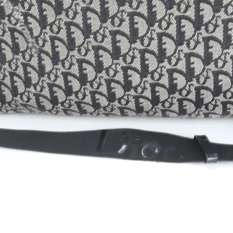 Christian Dior Trotter Leather Shoulder Bag Crossbody Messenger Black Men's EEE