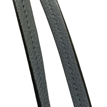 Prada Tote Bag Etiquette Blue Gray Leather