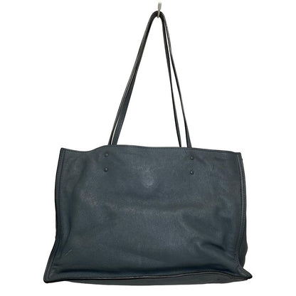 Prada Tote Bag Etiquette Blue Gray Leather