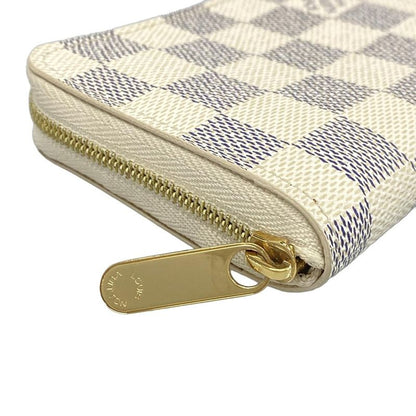Louis Vuitton Coin Case Damier Beautiful Zippy Coin Purse N63069 Azure X Beige