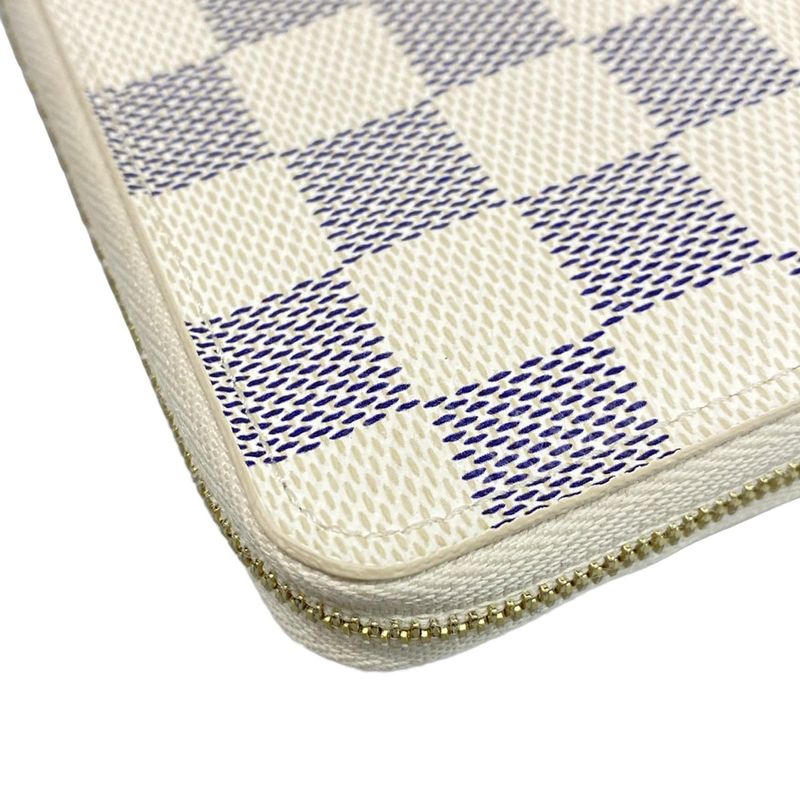 Louis Vuitton Coin Case Damier Beautiful Zippy Coin Purse N63069 Azure X Beige