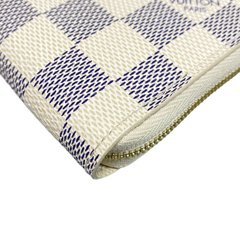 Louis Vuitton Coin Case Damier Beautiful Zippy Coin Purse N63069 Azure X Beige