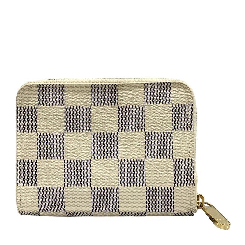 Louis Vuitton Coin Case Damier Beautiful Zippy Coin Purse N63069 Azure X Beige