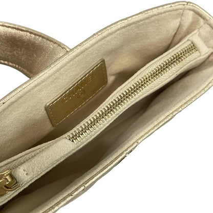 Chanel Coin Case Beautiful Matelasse Gold Hardware /O Mini Pochette Leather