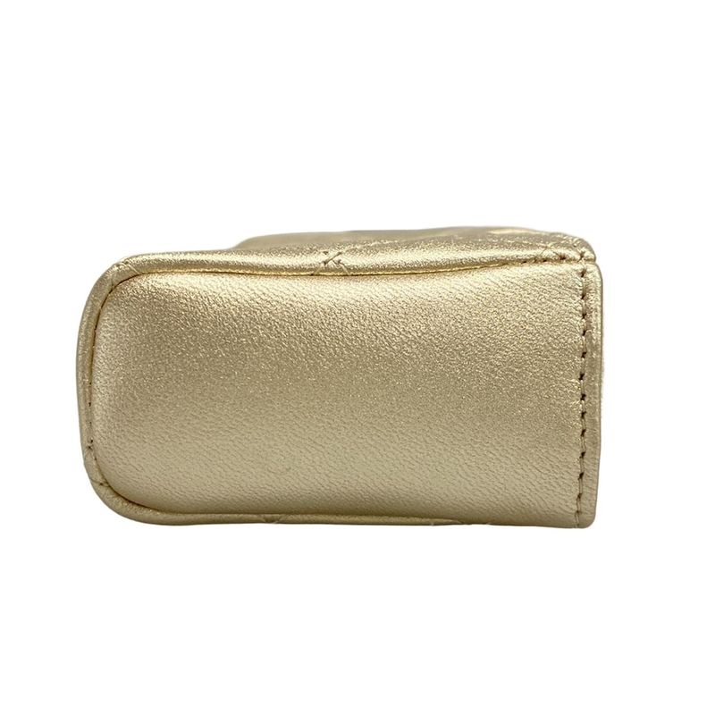 Chanel Coin Case Beautiful Matelasse Gold Hardware /O Mini Pochette Leather