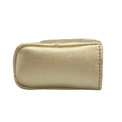 Chanel Coin Case Beautiful Matelasse Gold Hardware /O Mini Pochette Leather