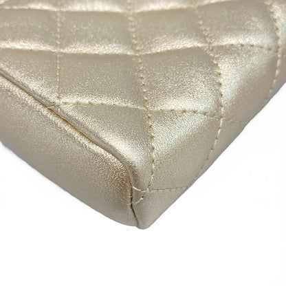 Chanel Coin Case Beautiful Matelasse Gold Hardware /O Mini Pochette Leather