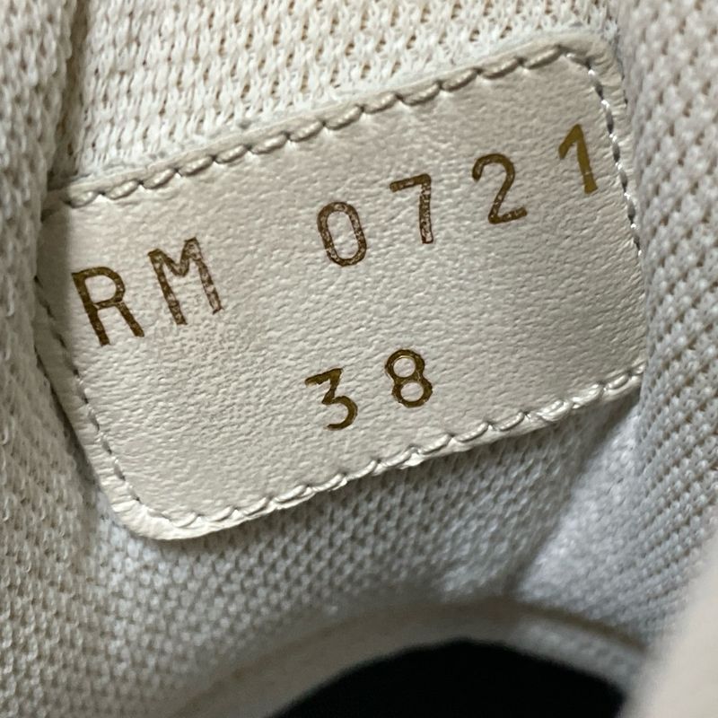 Celine Sneakers 38 Women - White And Black High Cut Leather