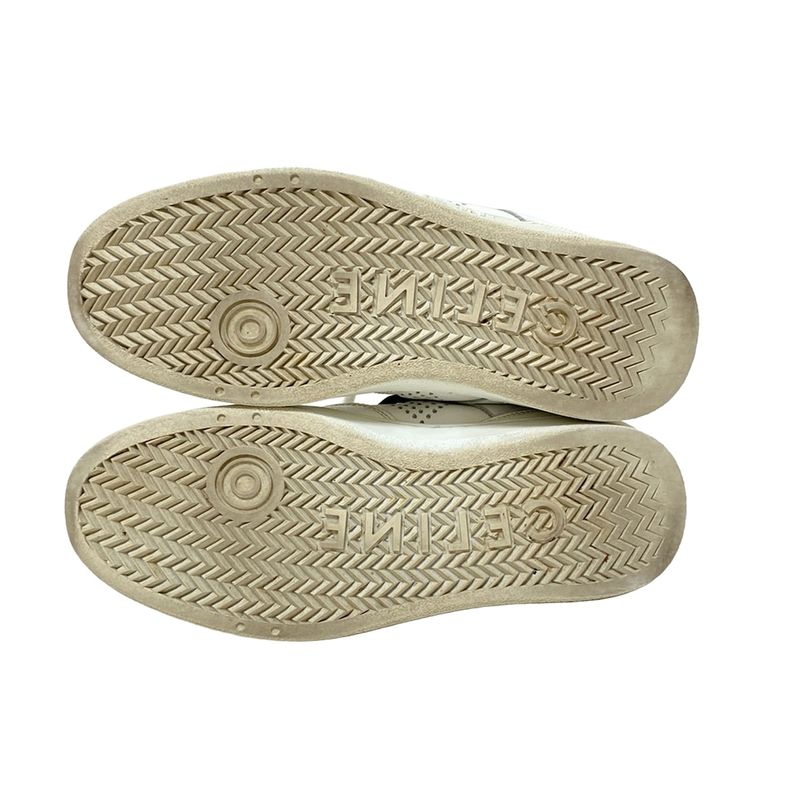 Celine Sneakers 38 Women - White And Black High Cut Leather