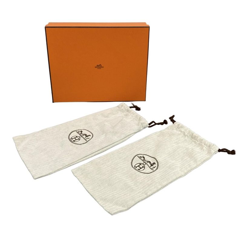 Hermes Sandals 37 Oran White With Reupholstered Sole Leather