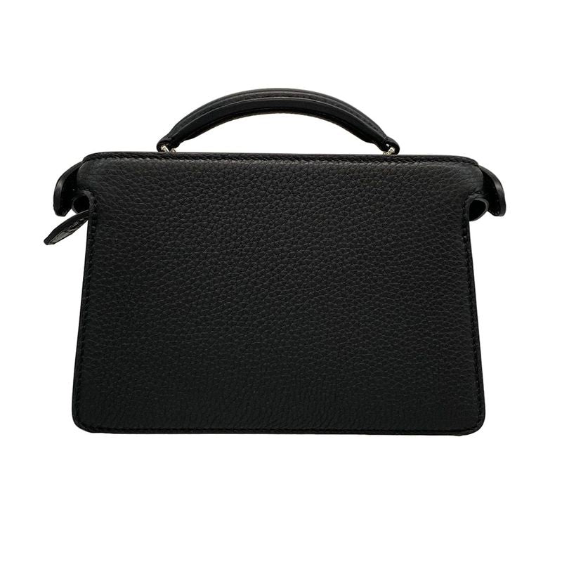 Fendi Handbag Peekaboo ICYX Cross 7va582 Black Leather