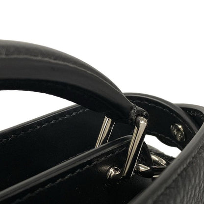 Fendi Handbag Peekaboo ICYX Cross 7va582 Black Leather